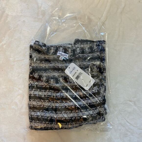 Splendid for Anthropologie Boatneck Knit Top NWT Metallic Stripe NEW - Picture 8 of 12